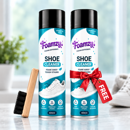 Foamzy Freshstep - Footwear Cleaning Foam (2 Foam Cleaners + Free Deep-Clean Brush)