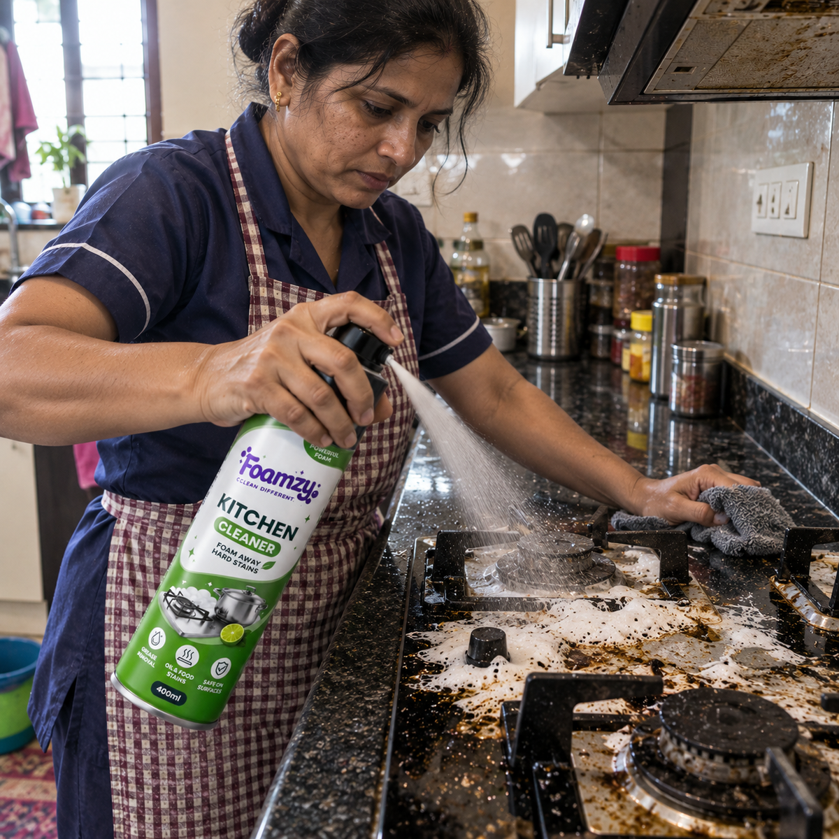 Foamzy Degrease Pro: Kitchen & Chimney Cleaner