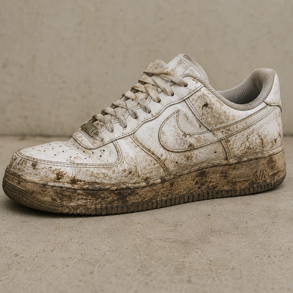 Yellowed Soles & Muddy Sneakers